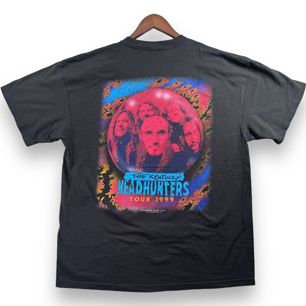 Vintage The Kentucky Headhunters T-Shirt X-Large Rock Band Black Tour 1999 Auto